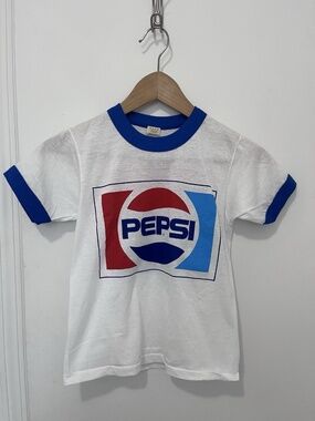 Vintage 80s Deadstock Pepsi Kids TShirt 10/12 “Idaho Is Too Great To Litter” USA